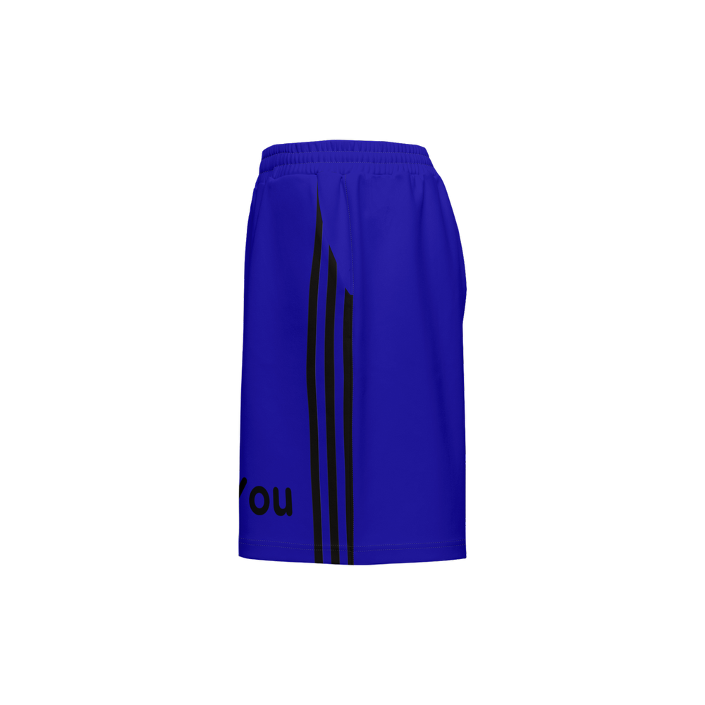 Royal Blue Men Athletic Performance Eco-Friendly Shorts