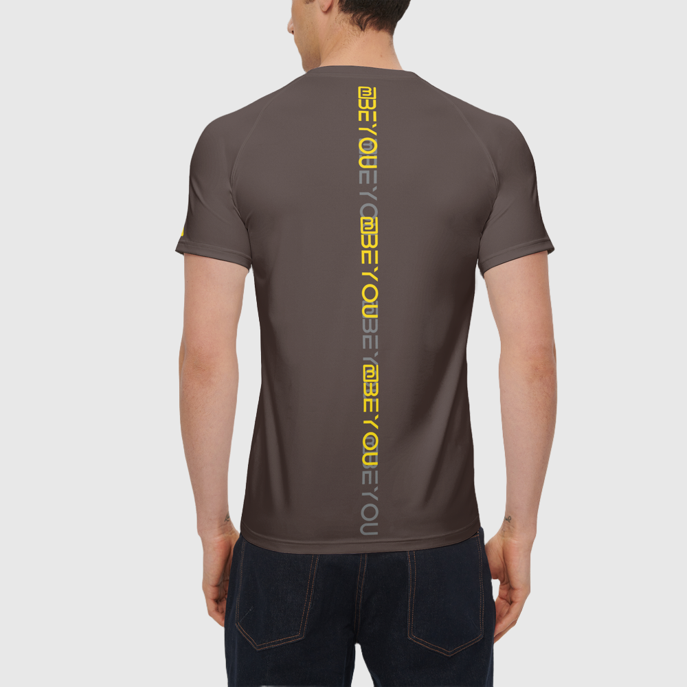 New-Me Men's Recycled Brown Jersey Tee