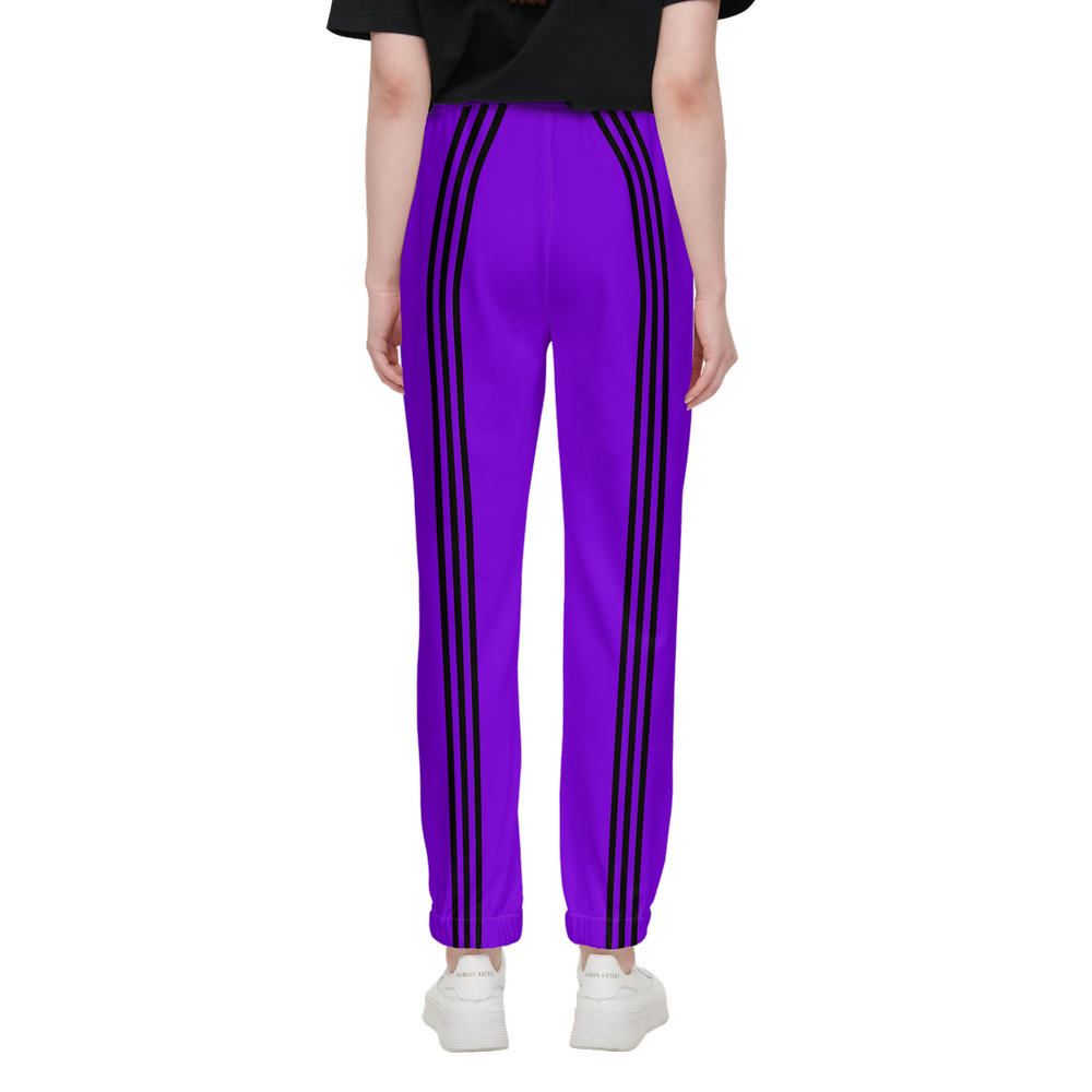 Purple Women Casual Fit Sustainable Jogging Pants