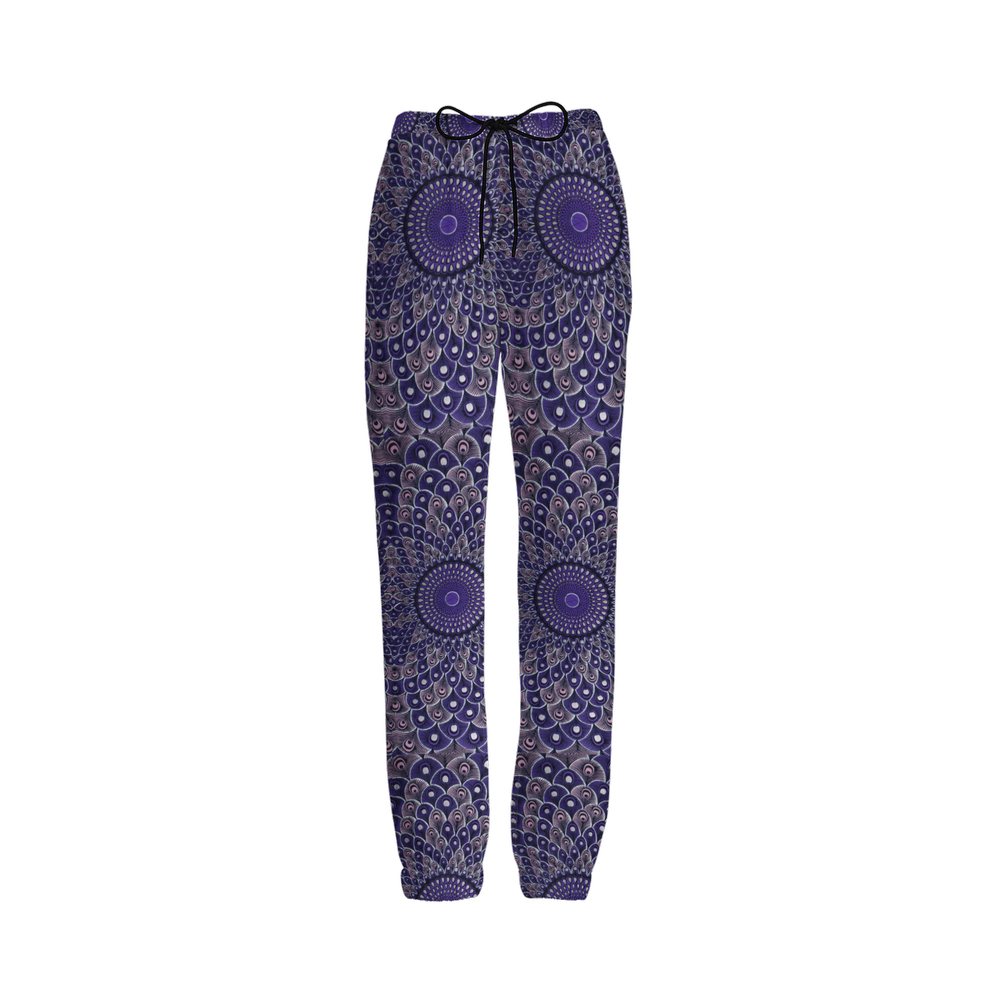 Purple Peacock Casual Fit Jogging Sustainable Pants