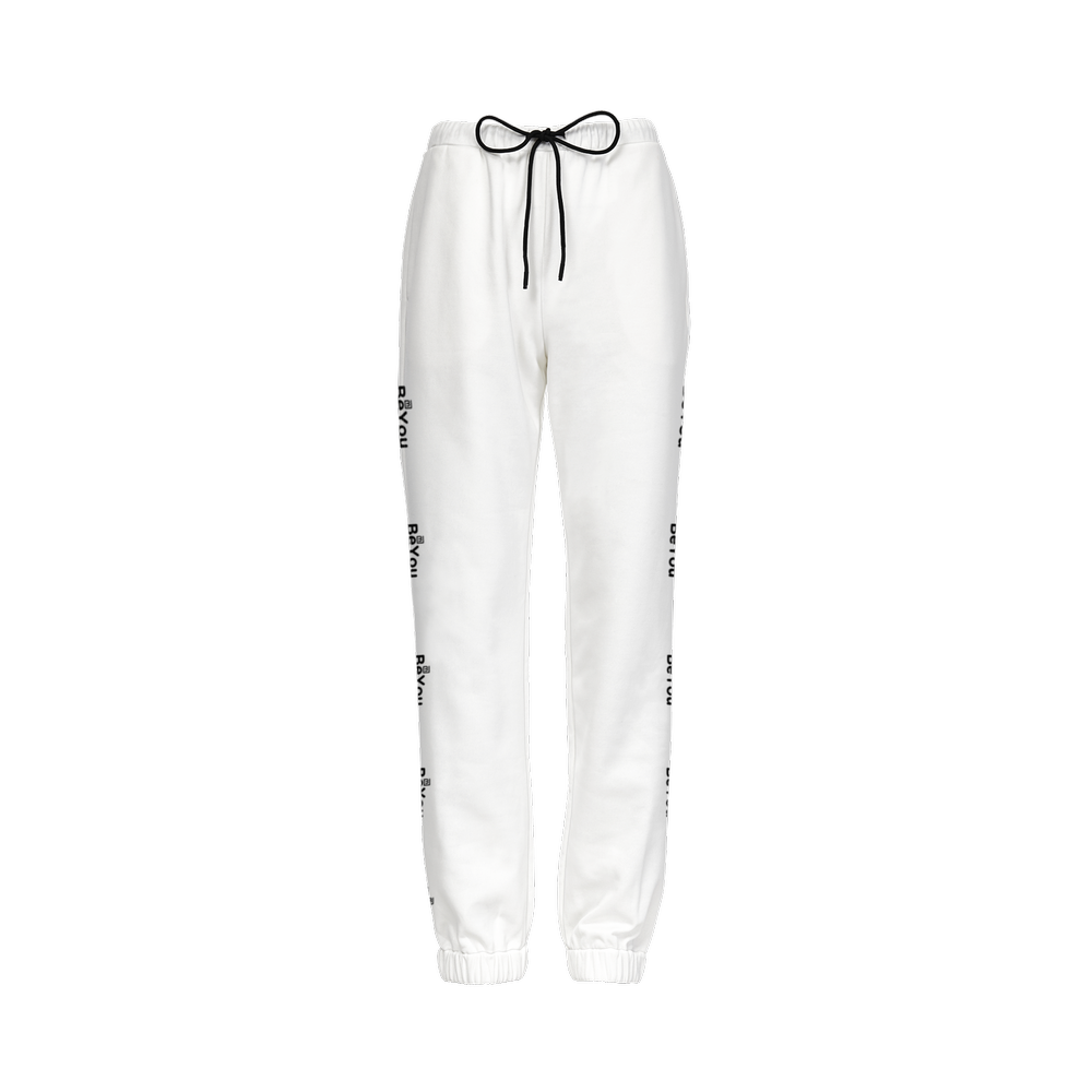 White Women Casual Fit Sustainable Jogging Pants