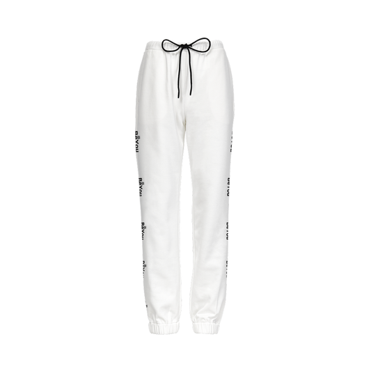 White Women Casual Fit Sustainable Jogging Pants