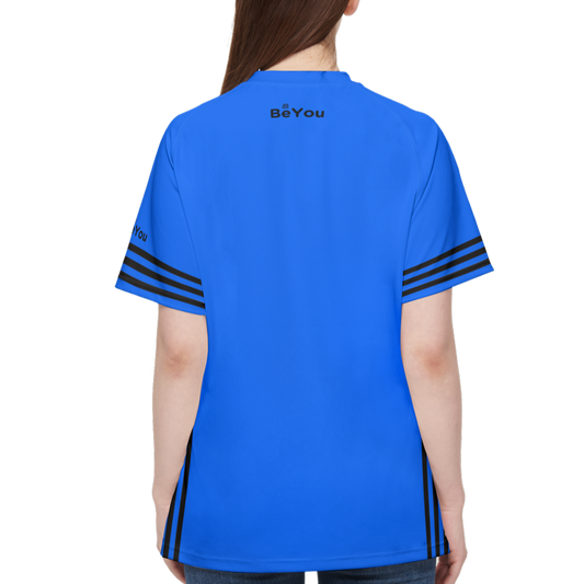 Blue Women Performance Sustainable T-Shirt Jersey