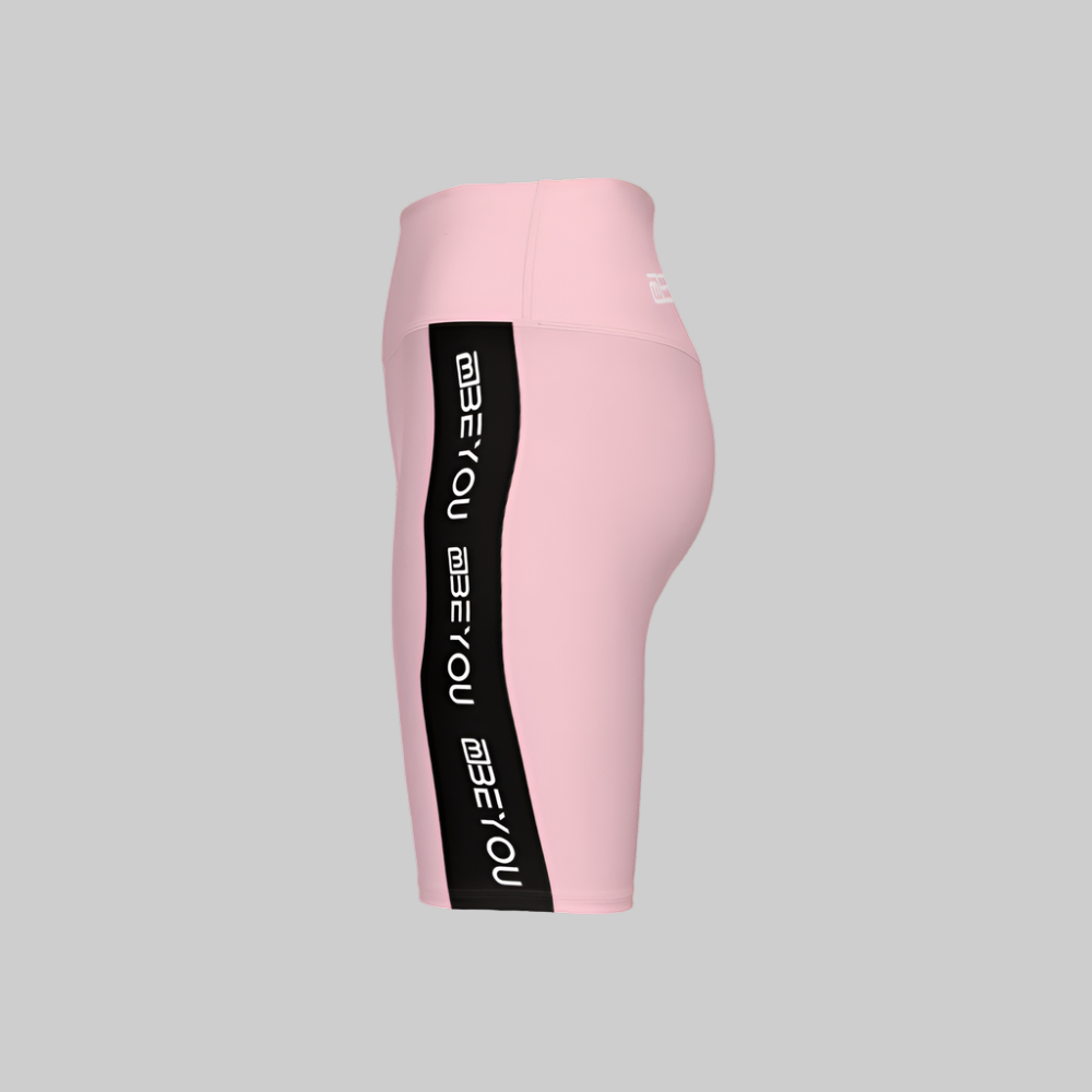 Be-Shapely Women's Recycled Pink Bike Shorts