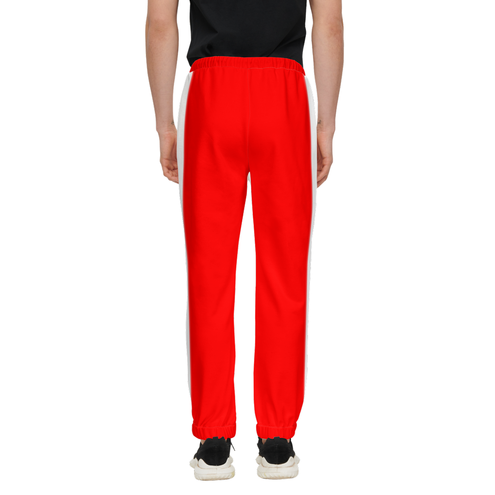 Red Casual Fit Sustainable Jogging Pants