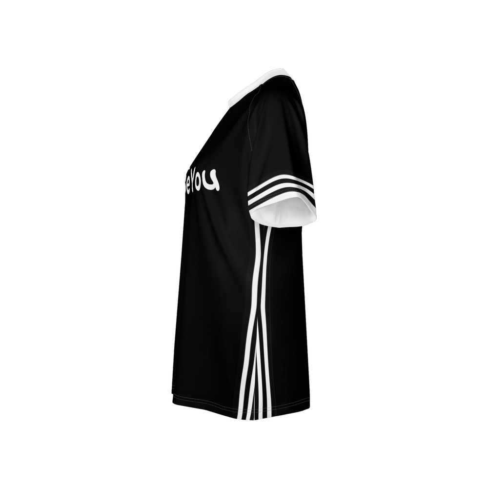 Black & White Women’s Sustainable Athletic Jersey