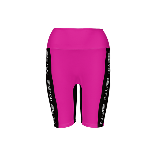Hot Lipstick Pink Eco-Friendly Women’s BeYou Bike Shorts