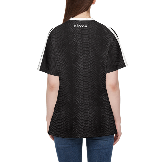 Black Crocodile Women’s Athletic Sustainable T-Shirt Jersey