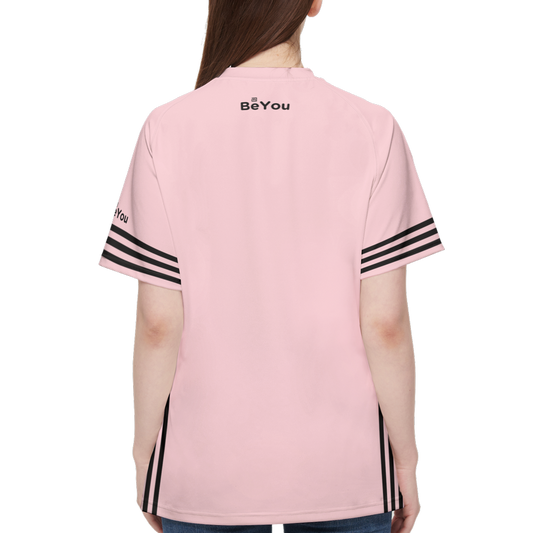 Pale Pink Women’s Sustainable Athletic T-Shirt Jersey