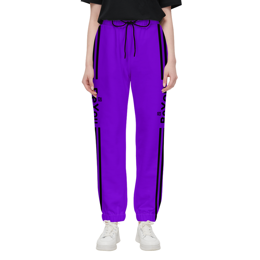 Purple Women Casual Fit Sustainable Jogging Pants