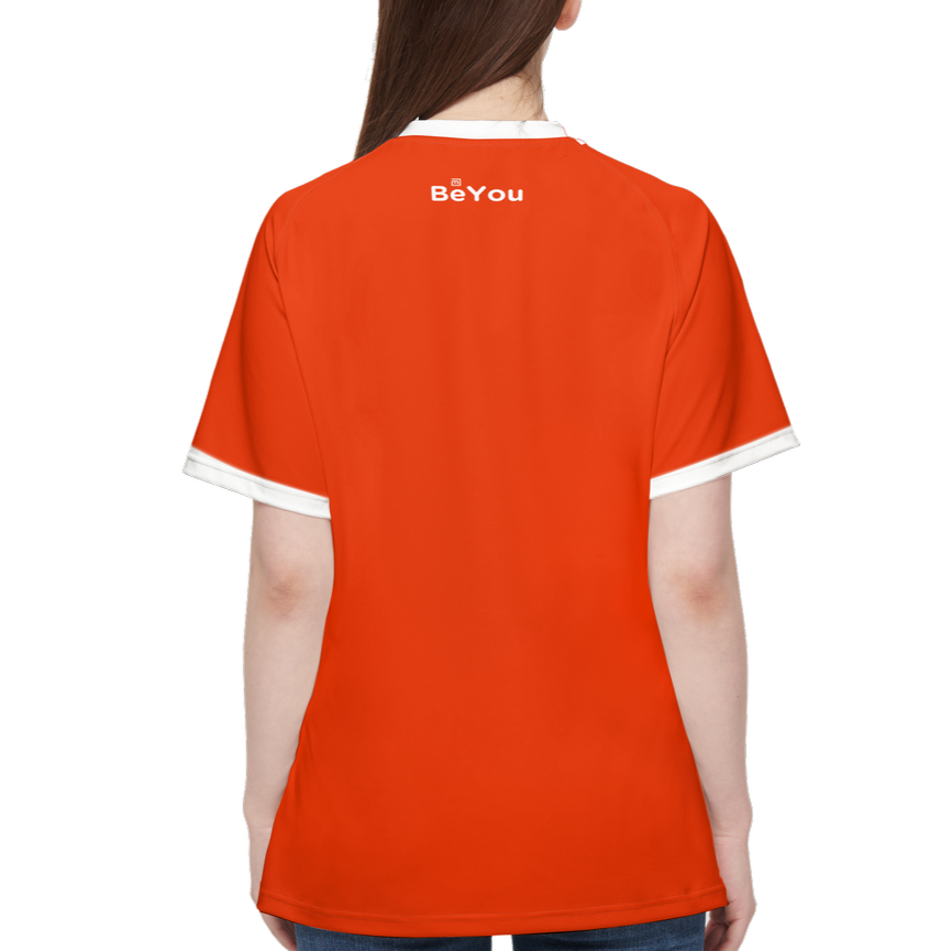 Orange Women’s Sustainable Athletic T-Shirt Jersey