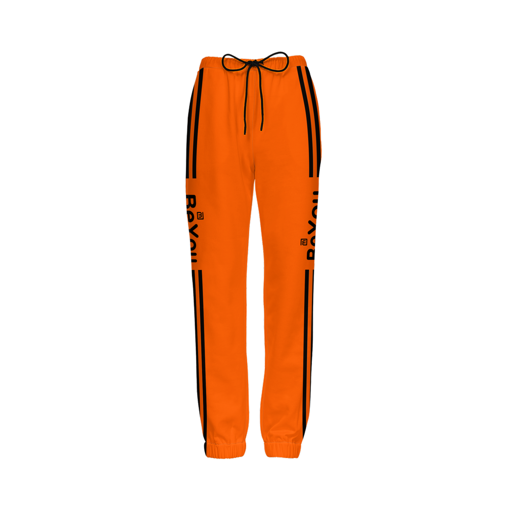 Orange Women Casual Fit Sustainable Jogging Pants