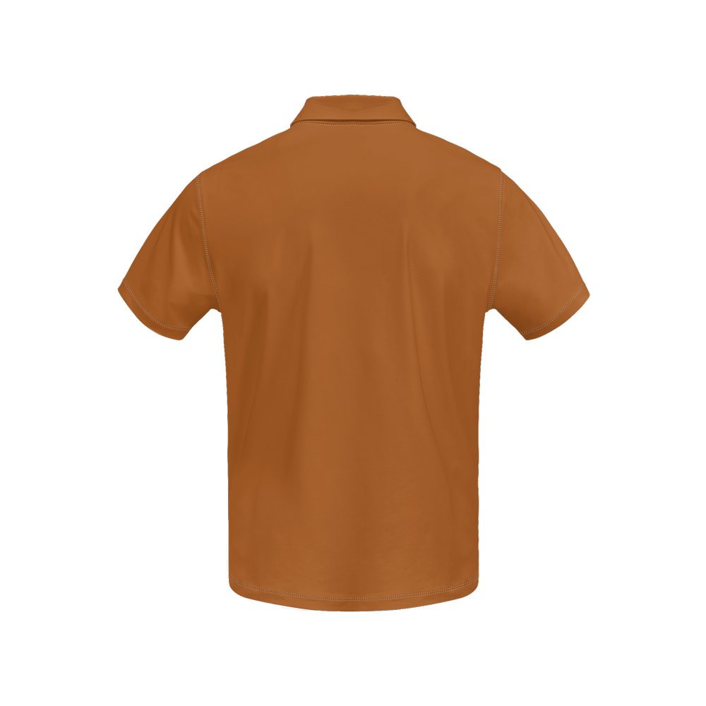Mustard Men’s Slim-Fit Short-Sleeve Sustainable Polo Shirt