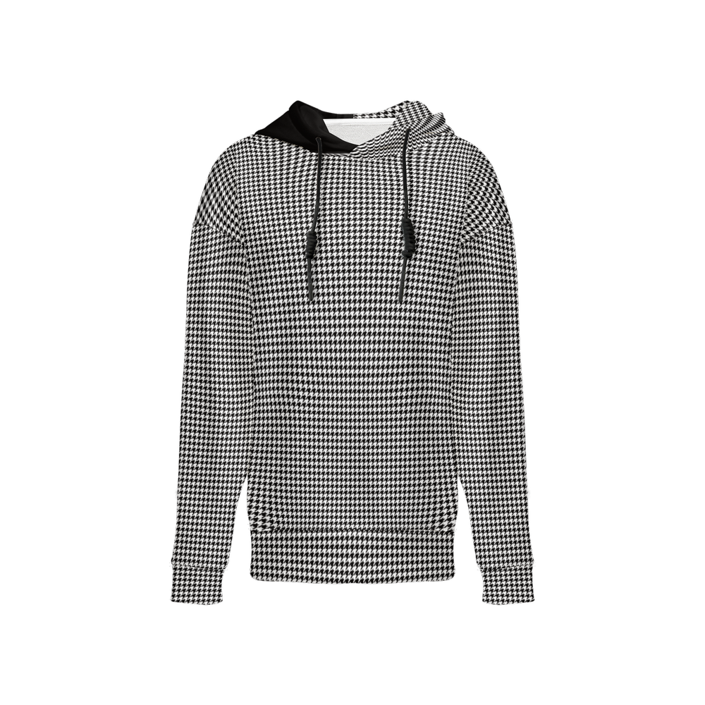 Checker Mini Houndstooth Sustainable Relaxed Fit Hoodie