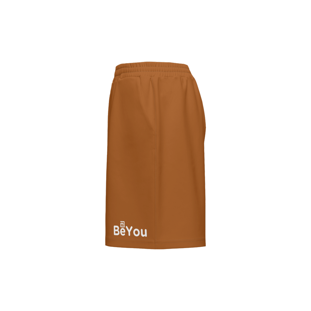 Mustard Brown Sports Mix Men Casual Performance Sustainable Shorts