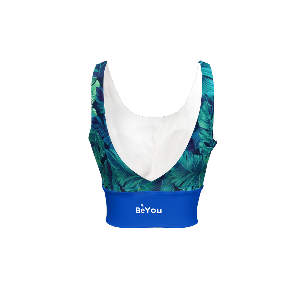 Green Tropical Forest Sustainable Sports BeYou Bra