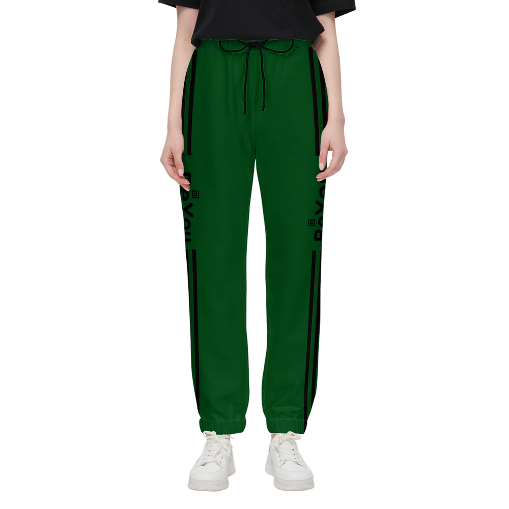 Hunter Green Women Casual Fit Sustainable Jogging Pants