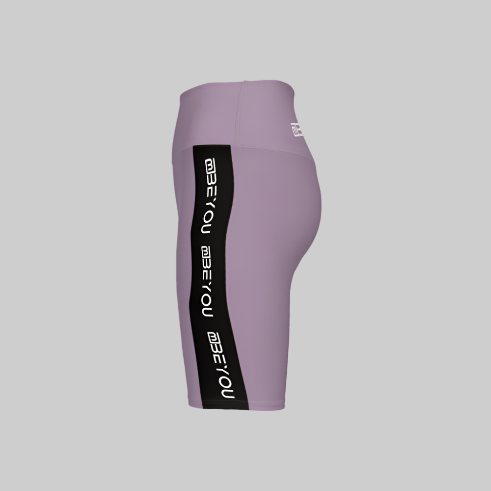 Be-Shapely Women's Recycled Purple Bike Shorts