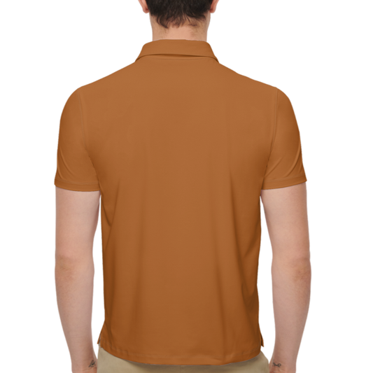Mustard Men’s Slim-Fit Short-Sleeve Sustainable Polo Shirt