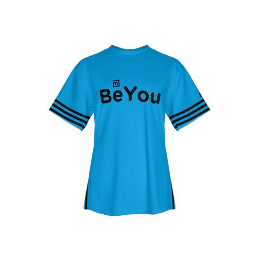 Cerulean Blue Women Performance Sustainable T-Shirt Jersey