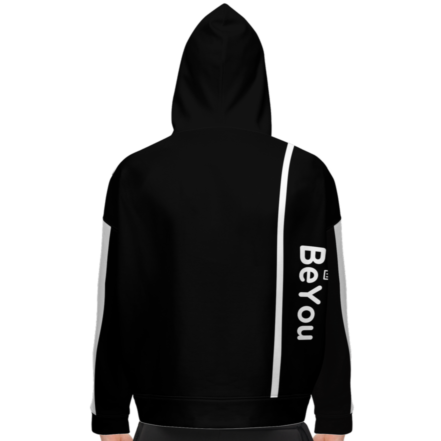 Retro Color Mix Black Relaxed Sustainable Fit Hoodie