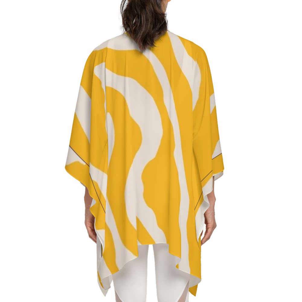 Yellow Multi Patchwork Sustainable Wrap Coverup