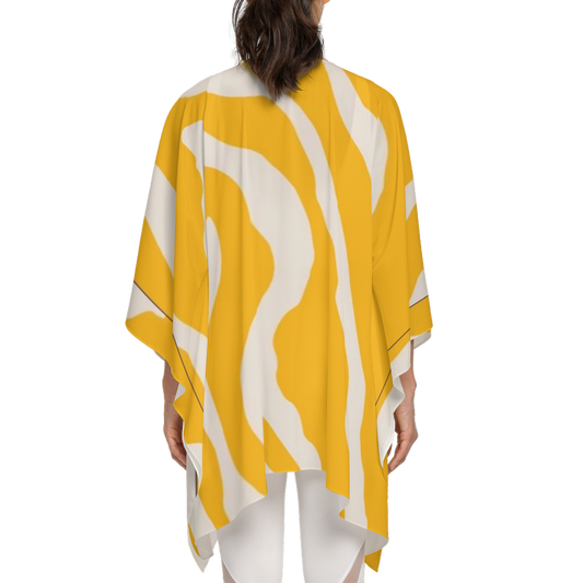 Yellow Multi Patchwork Sustainable Wrap Coverup