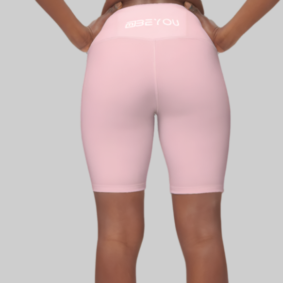 Be-Shapely Women's Recycled Pink Bike Shorts