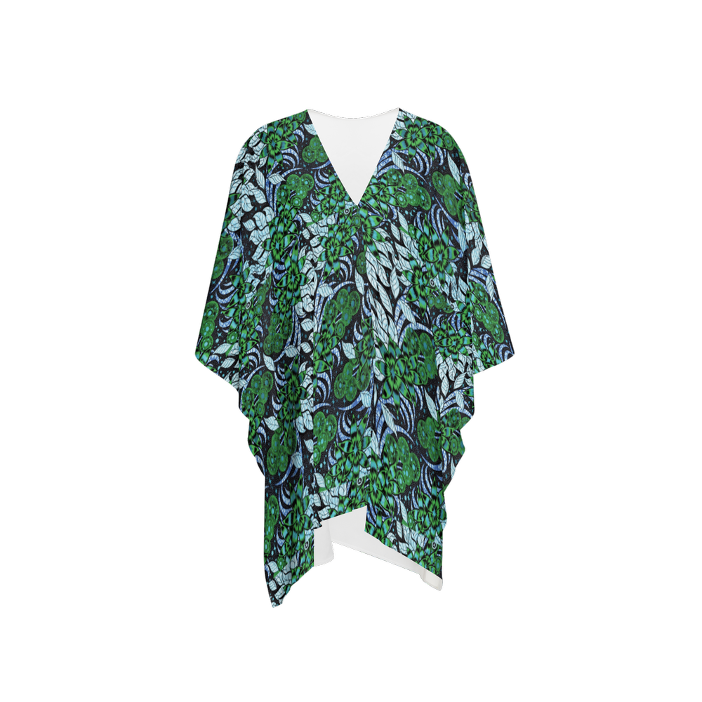 Green Tropical Forest Sustainable Wrap Coverup