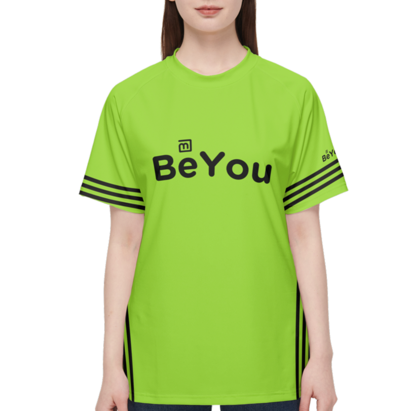 Greenish Yellow Women’s Sustainable Athletic T-Shirt Jersey