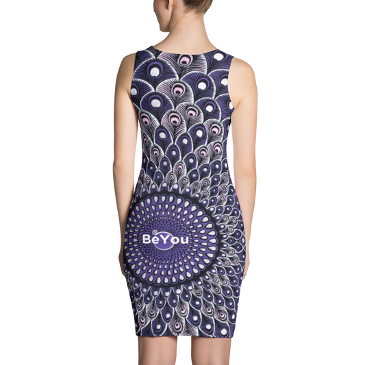 Purple Peacock Sportswear Performance Bodycon Dress