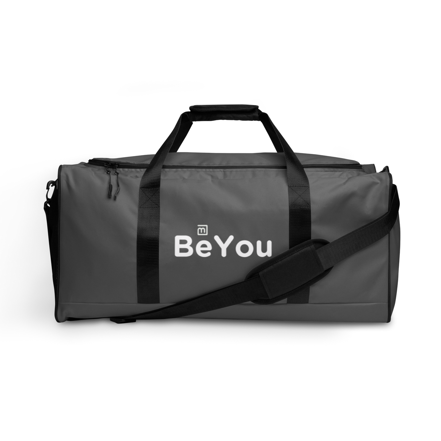 Grey Duffle Large Travel Workout Bag