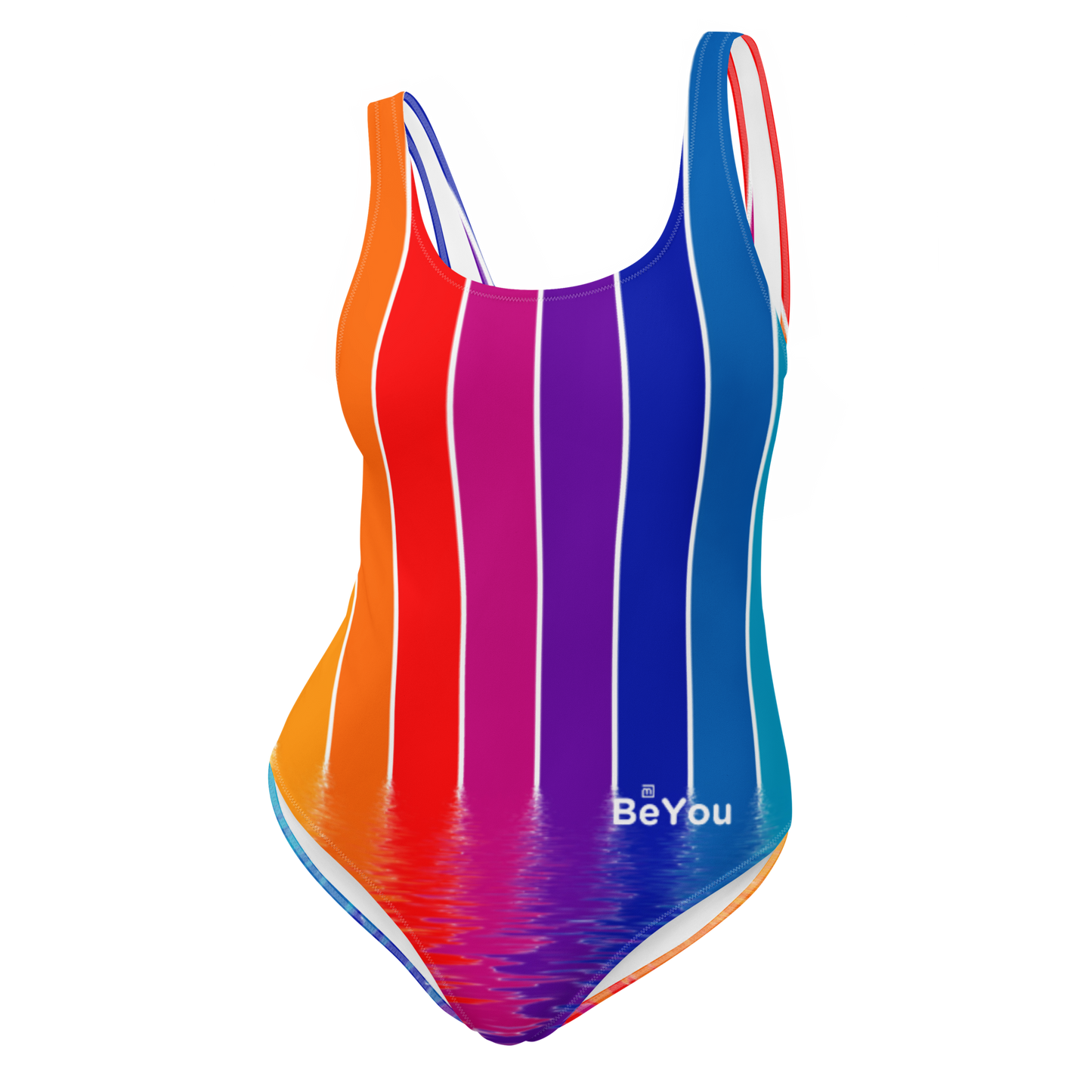 Colorful Water One-Piece Body Shaper BeYou Swimsuit