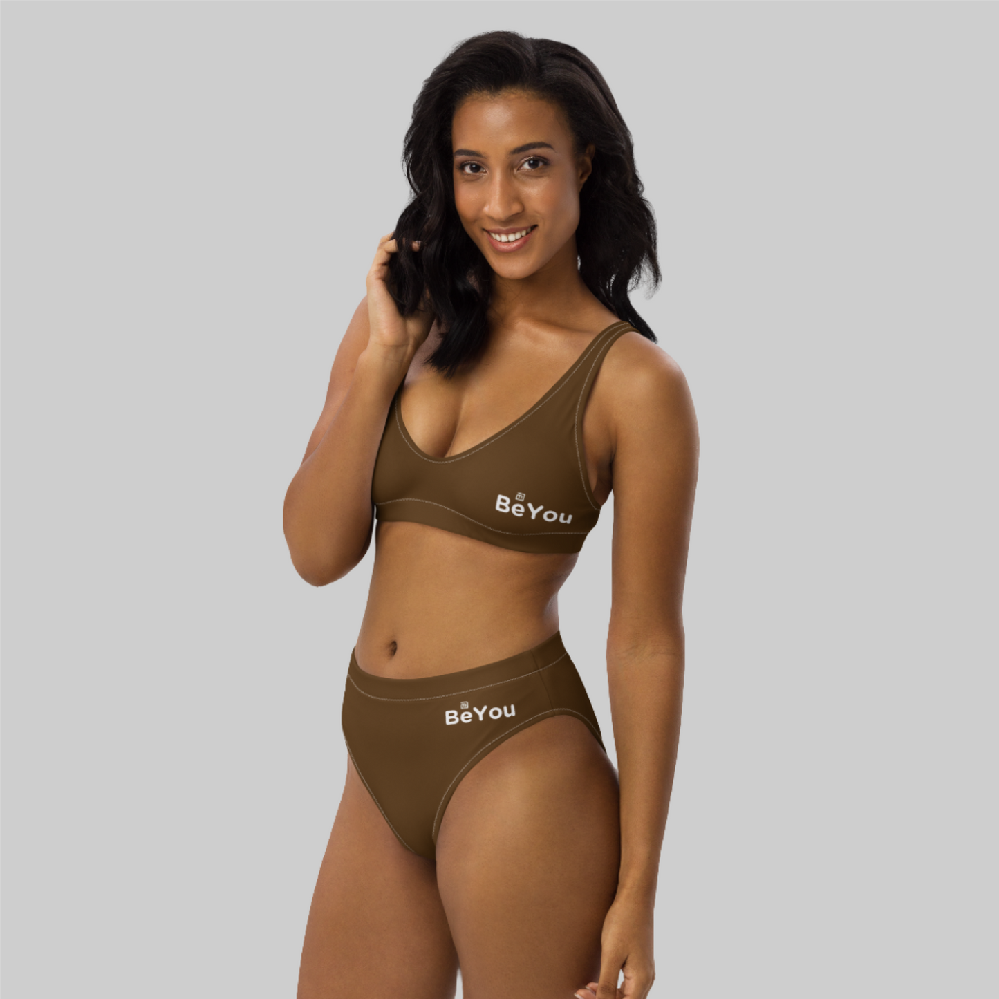 Classic Women’s Recycled Brown Bikini Swimsuit