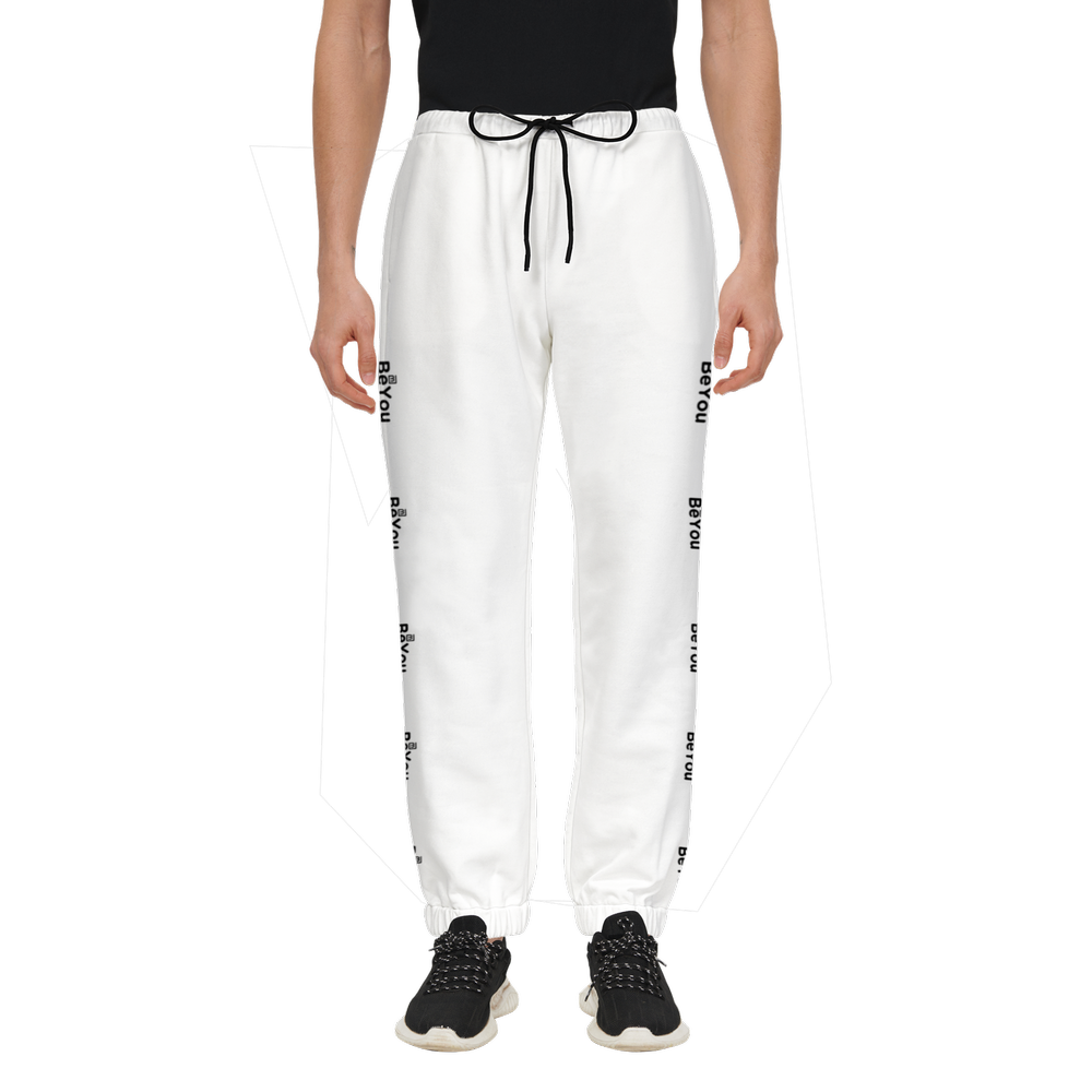 White Men Casual Fit Sustainable Jogging Pants