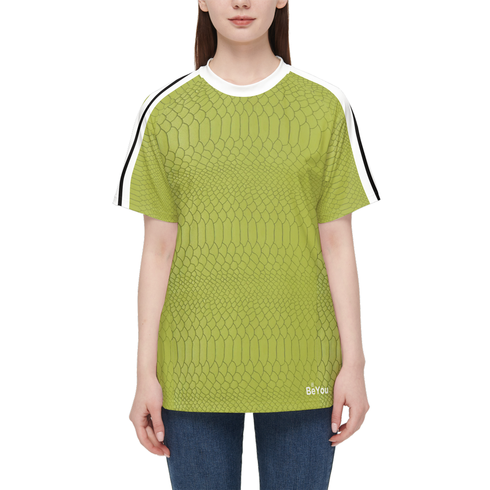 Lime Crocodile Women’s Athletic Sustainable T-Shirt Jersey