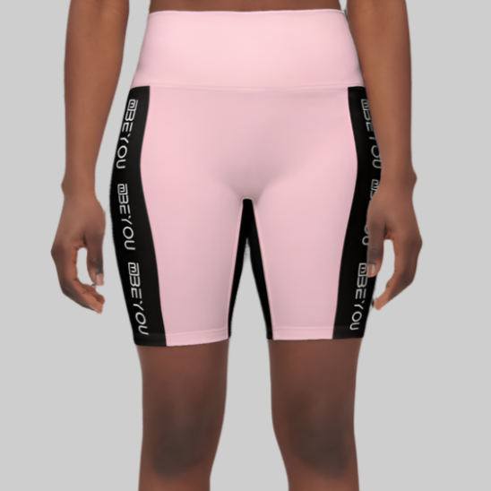 Be-Shapely Women's Recycled Pink Bike Shorts