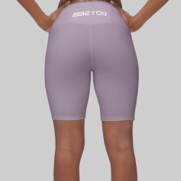 Be-Shapely Women's Recycled Purple Bike Shorts