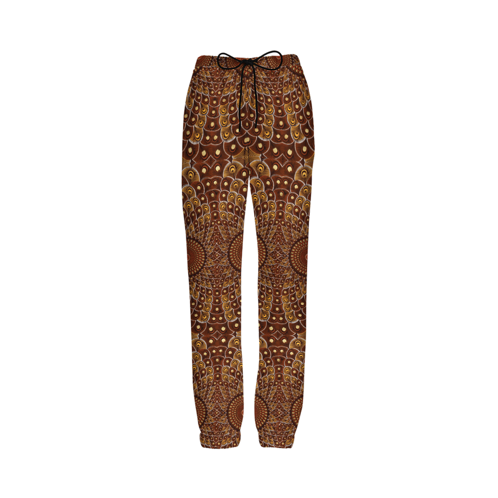 Brown Peacock Unisex Casual Fit Sustainable Jogging Pants