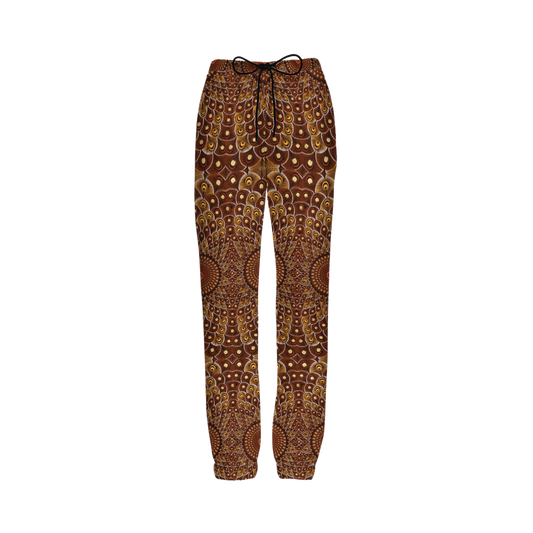 Brown Peacock Unisex Casual Fit Sustainable Jogging Pants