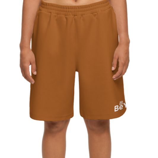 Mustard Brown Sports Mix Men Casual Performance Sustainable Shorts