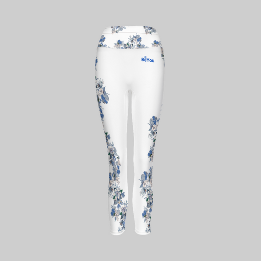 Ex-quisite Recycled Blue Flowers Legging